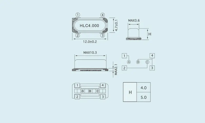 Resonator Kristal Kuarza HC-49S/4PD