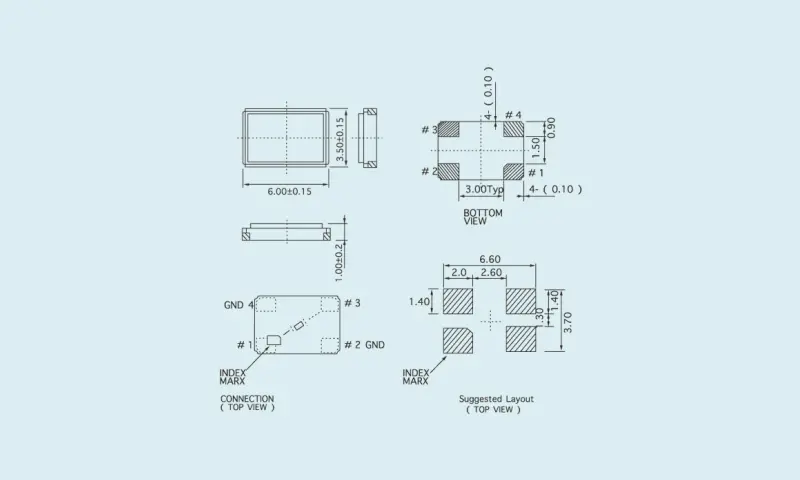 Resonator Kristal Kuarza SMD 5.0&times;3.2